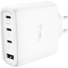 Trust Ładowarka Trust TRUST GaN Nabíječka MAXO 65W, 3xUSB-C,1xUSB-A, bílá