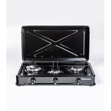 Ravanson K-03TB Black, White Countertop 60 cm Gas 3 zone(s)