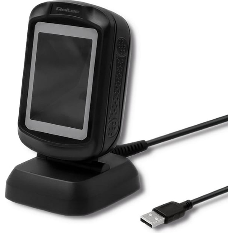 Qoltec Desktop barcode scanner 1D, 2D, USB