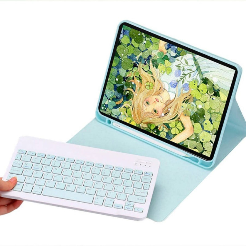 Strado Etui na tablet Strado Etui z klawiaturą Bluetooth i uchwytem na rysik do Apple iPad AIR 4/ Pro 11 2020 (Niebieskie) uniwersalny