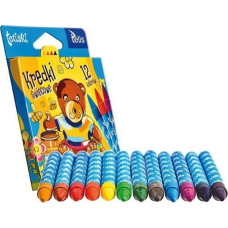 Tetis Kredki świecowe TETISKI 12 kolorów Tetis