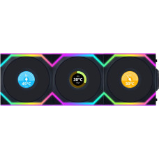 Lian Li Wentylator Lian Li UNI FAN SL Wireless LCD 120 Reverse Blade 3-pack (12RSLLCD1W3B)