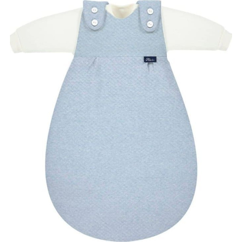 Alvi ALVI Baby-Mäxchen, Śpiworek -tkanina specjalna - 3-częsciowy Quilt aqua 62/68