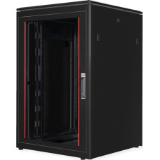 Roline Szafa Roline ROLINE Netzwerkschrank Pro 48,26cm 19Zoll 22 HE 800x800 BxT Glast�r schwarz