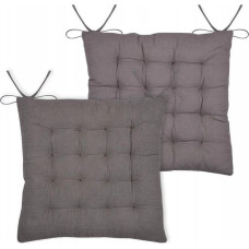 Home Styling Collection Poduszka na krzesło wiązana COLINE, 100% bawełny, 38 x 38 cm