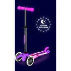 Micro Hulajnoga Mini Micro Deluxe Glow LED Plus Frosty Pink