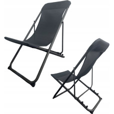 Genway PLATINET CAMPING SUNBED 52X77X90 cm BLACK 46138