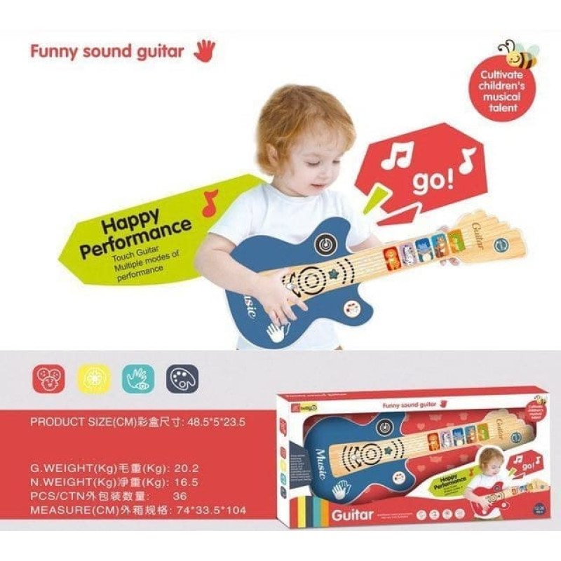 Ramiz Gitara Dla Najmłodszych z Funkcją Świateł