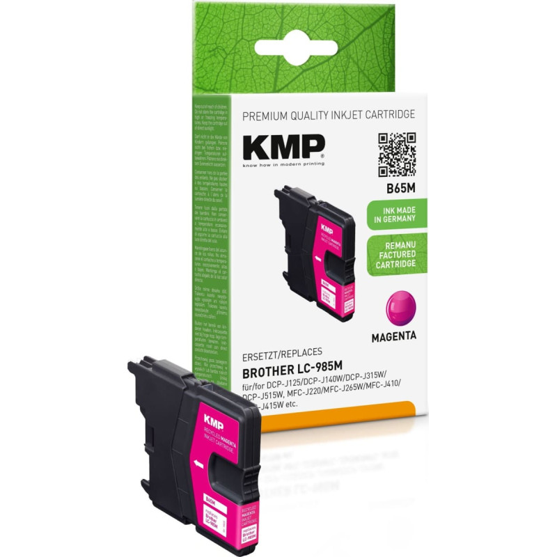 Kmp Printtechnik Ag KMP Patrone Brother LC-985M      260 S. magenta remanufactured