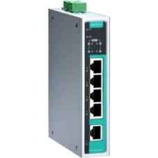 Moxa EDS-G205A-4POE-T łącza sieciowe Nie zarządzany Gigabit Ethernet (10/100/1000) Obsługa PoE 4U Aluminium, Czarny, Zielony