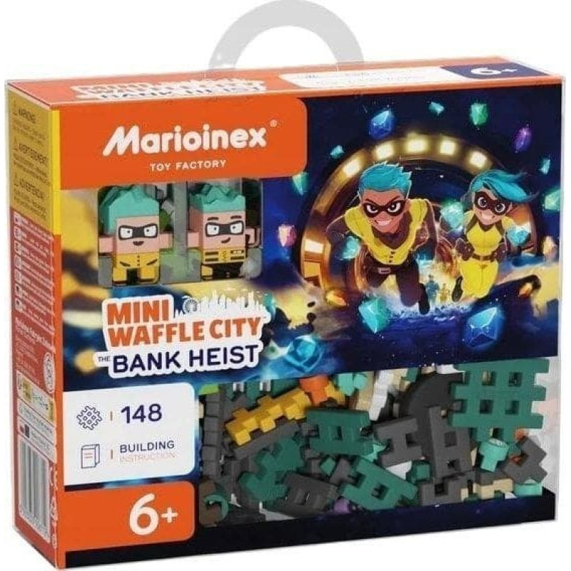 Marioinex Mini Waffle City 148el Napad na bank