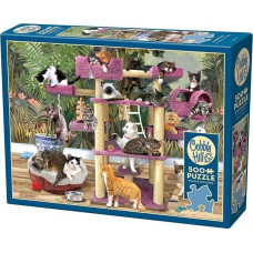 Cobble Hill Puzzle 500 Drapak dla kota G3