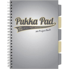 Pukka Pad Project Book Grey A4/100 kratka szary (3szt)