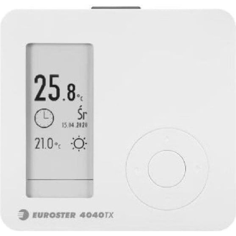 Euroster Regulator temperatury Euroster 4040TXRX bezprzewodowy z gniazdemBezprzewodowy regulator temperatury