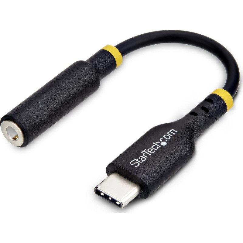 Startech USBCAUDIO2 zmieniacz płci / kabli USB Type-C 2.0 3,5 mm Czarny