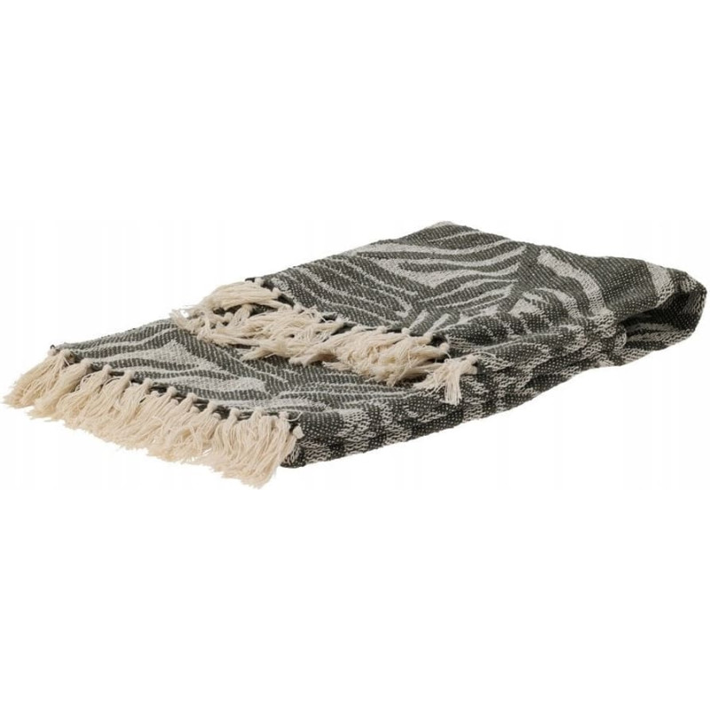 Home Styling Collection Bawełniana narzuta we wzory, 160 x 130 cm