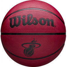 Wilson NBA Team Tribute Solid Miami Heat Ball WZ4025416XB Czerwone 5