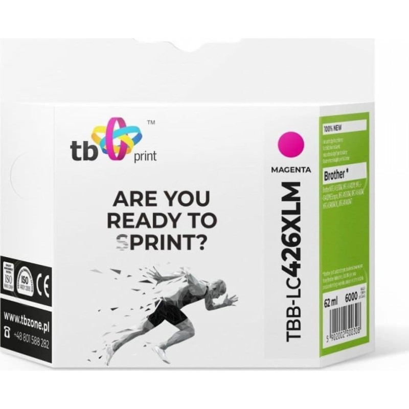 Tb Print Tusz do Brother MFC-J4540DW TBB-LC426XLM 100% nowy magenta