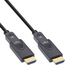 Deltaco InLine® HDMI AOC Kabel, Ultra High Speed HDMI, 8K4K, Stecker abnehmbar, 30m