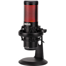 Marvo , gamingowy mikrofon, BLAST 60 Black, czarny, Pod�wietlenie RGB, wej�cie s�uchawkowe