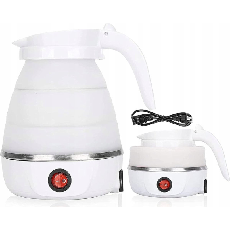 Memorysolution Czajnik elektryczny turystyczny składany 600 ml 600W RC-K-732 biały
