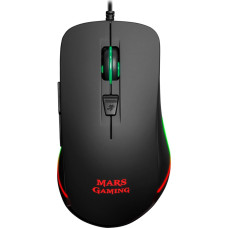 Mars Gaming MM118 Gaming Mouse with Additional Buttons / RGB / 400 - 9800 DPI / USB / Black