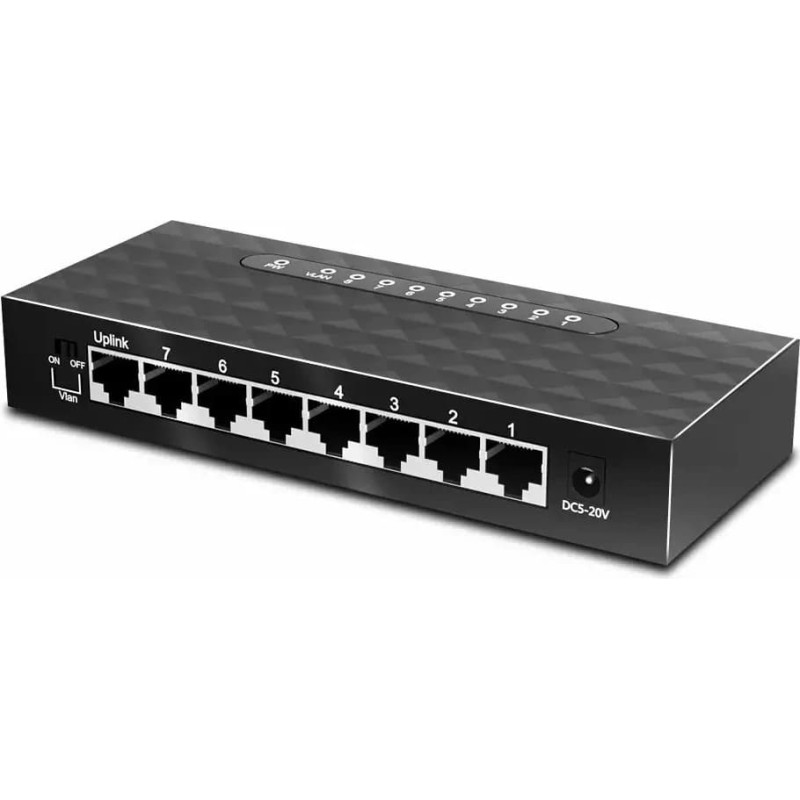 Reolink EDUP EP-SG7810 Network Switch 8 port 10/100/1000mbps / RTL8370N / VLAN