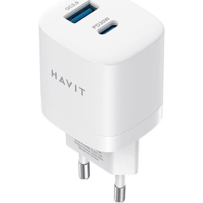 Havit Ładowarka Havit USB-A+USB-C UC30 EU (biały)