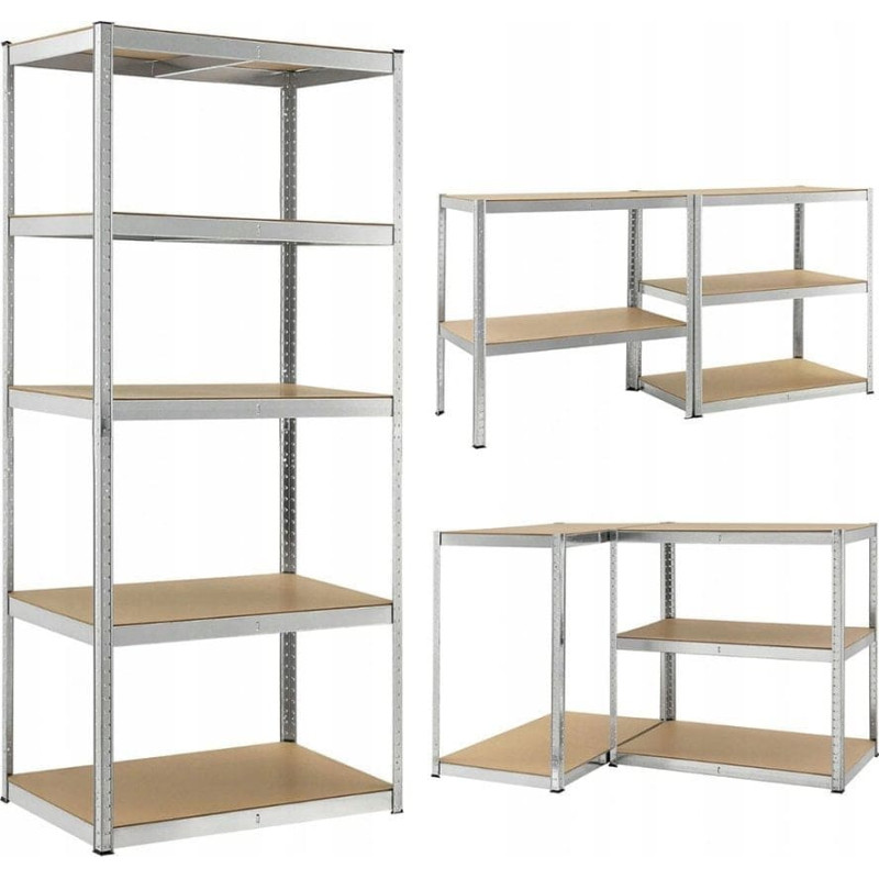 Funfit REGAŁ MAGAZYNOWY METALOWY 180x90x40CM MOCNY 1000KG