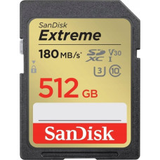 Sandisk Karta SanDisk SanDisk SDXC karta 512GB Extreme PLUS (R 190 MB/s W130 MB/s Class 10, UHS-I U3 V30)