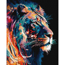 Ideyka Malowanie po numerach - Wdzięczny lew 40x50cm