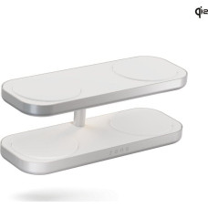 Zens Quattro Wireless Charger Pro 4 - ładowarka bezprzewodowa Qi2 do czterech urządzeń (4x15W) kompatybilna z MagSafe (white)