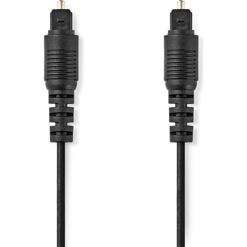 Nedis CAGL25000BK10 kabel audio 1 m Toslink Czarny