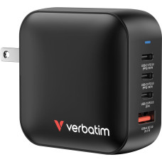 Verbatim , �adowarka GaN USB 3.0, USB C, szara, 100 W, wymienne ko�c�wki  C,G,A