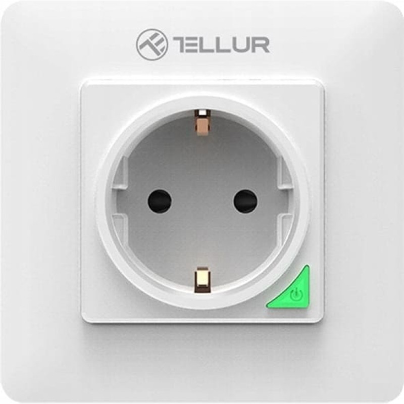 Homematic Tellur Smart WiFi Wall Plug 3000w, 16A, white