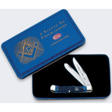 Lionsteel Knives Nóż Składany Case Masonic Trapper SS Blue Bone