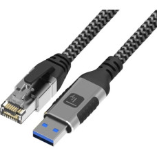 Techly Kabel sieciowy USB-A na Gigabit Ethernet RJ45 3m