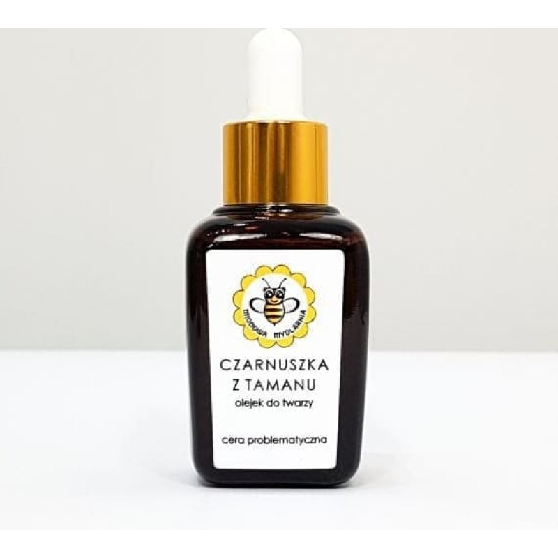 Miodowa Mydlarnia _Olejek do twarzy Czarnuszka z Tamanu 30ml