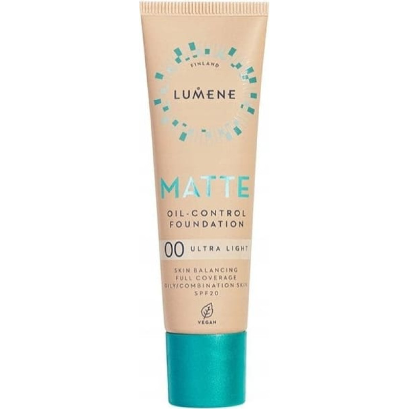 Lumene _Matte Oil-Control podkład matujący do twarzy SPF20 00 Ultra Light 30ml