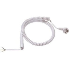 Bachmann Kabel spiralny BACHMANN 1-4m biały, H05VV-F 3G1.5mm AEH/CEE7/7