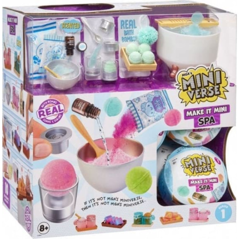 MGA Figurki Miniverse Make It Mini Spa Display 15 sztuk