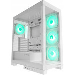 Rampage Hydra V2 Obudowa PC akwarium 4x wentylator ARGB biała