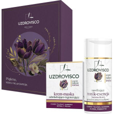 Uzdrovisco Czarny Tulipan Intense Zestaw krem-maska odmładzająco-regenerujący 50ml + nawilżający tonik-esencja przeciwzmarszczkowy 150ml
