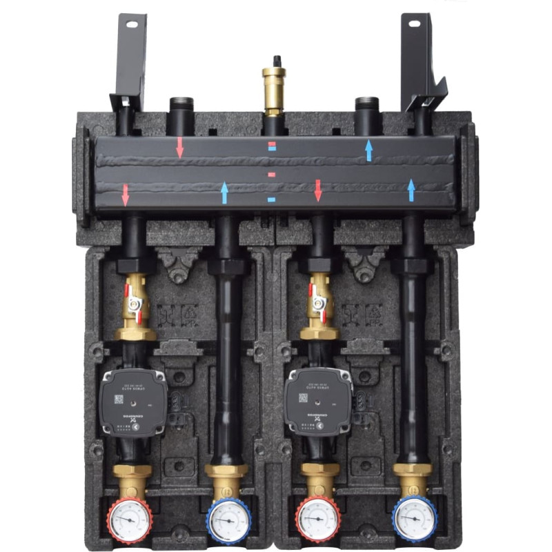 Purmo Zestaw DX4 z pompami Grundfos UPM3S Auto 25-60