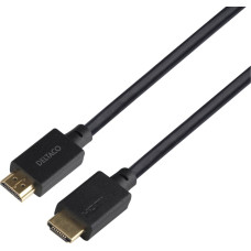 Deltaco Kabel Deltaco Ultra High Speed HDMI kabelis DELTACO 4m, eARC, QMS, 8K 60Hz, 4K 120Hz, LSZH, juodas / HU-40-LSZH