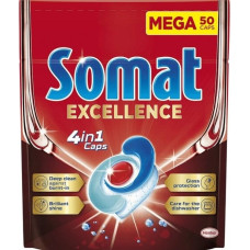 Somat Excellence 4w1 Kapsułki do zmywarki, 50 sztuk
