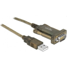 Delock 64073 kabel równoległy Przezroczysty 2 m USB Typu-A DB-9