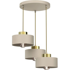 Luminex Marti 9932 listwa plafon lampa sufitowa 3x15W E27 biały/złoty