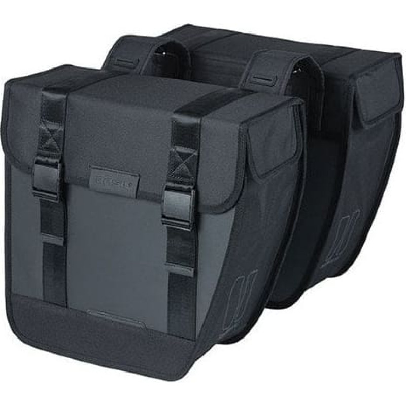 Basil Sakwa miejska podwójna BASIL TOUR WATERPROOF DOUBLE PANNIER BAG 28L, Universal Bridge System, wodoodporna black (NEW)