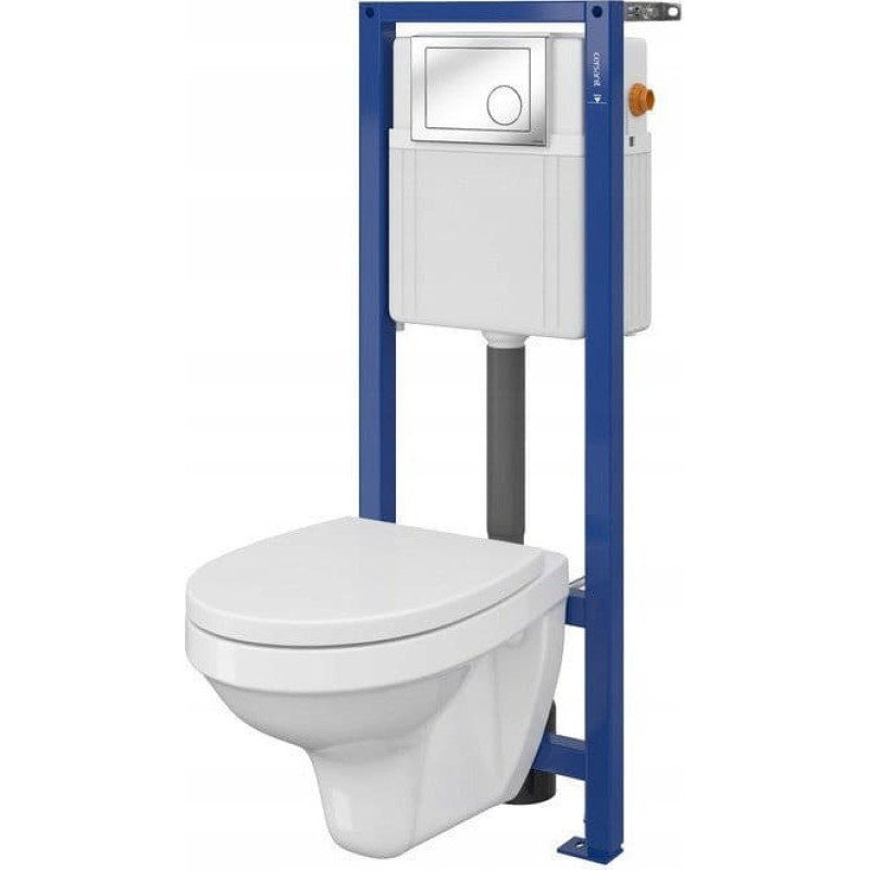 Cersanit TOILET BOWL+FRAME+BUTTON AGIS S701-022